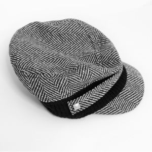 Scala Pronto Black Chevron-herringbone Hat